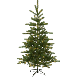 Juletræ med LED Visby EL Udendørs Varm Hvid 120 Lys 106x180cm , hemmetshjarta.dk