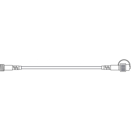 Udendrsdekorasjon System LED EL Forlngerkabel Hvid 500cm , hemmetshjarta.dk