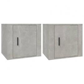 Sengebord betongrå 50x39x47 cm 2 stk , hemmetshjarta.dk