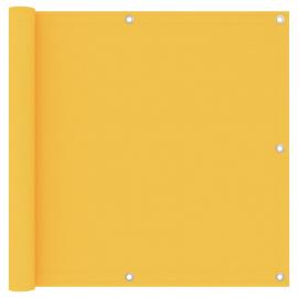 Balkonskærm gul 90x300 cm oxford stof , hemmetshjarta.dk