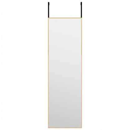 Sidespejl guld 30x100 cm glas og aluminium , hemmetshjarta.dk