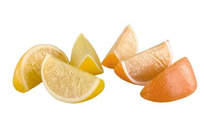 A Lot Dekoration - Pynt kunstige appelsin citronskiver 6-pak , hemmetshjarta.dk