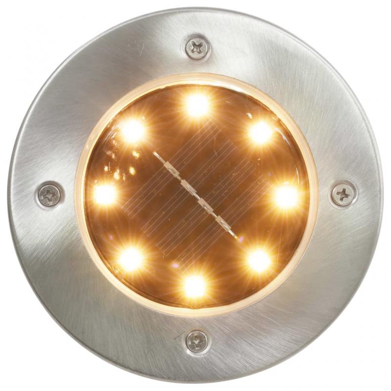 Jordlamper Solcellelampe 8 stk LED RGB farve , hemmetshjarta.dk