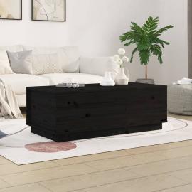 Sofabord 100x50x35 cm løftbart sort massivt fyrretræ , hemmetshjarta.dk