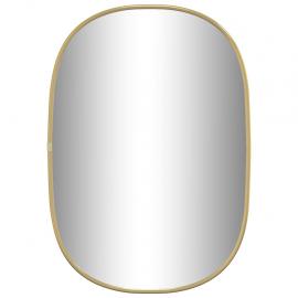 Vægspejl oval guld 50x35 cm , hemmetshjarta.dk