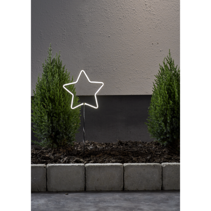 Udendrs dekoration Silhouette NeonStar Star Batteridrevet 58x22cm 72 Lys , hemmetshjarta.dk