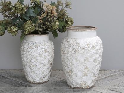 Chic Antique Colmar Vase blomster H36.5/24,5 cm antique creme 1 st , hemmetshjarta.dk