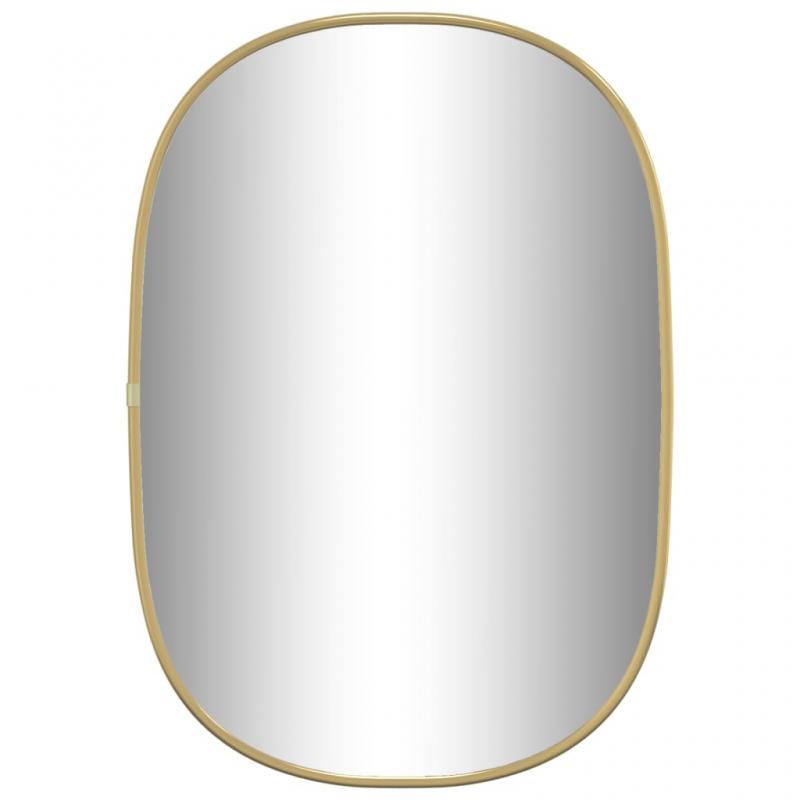 Vgspejl oval guld 50x35 cm , hemmetshjarta.dk