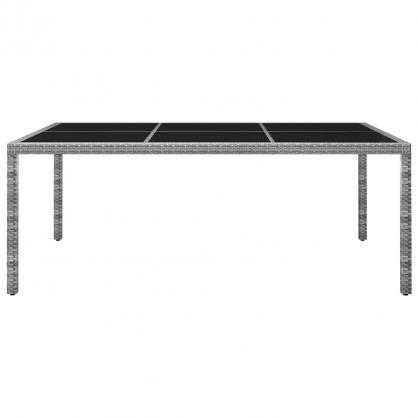 Spisebord til have 200x150x74 cm gr kunstrattan , hemmetshjarta.dk