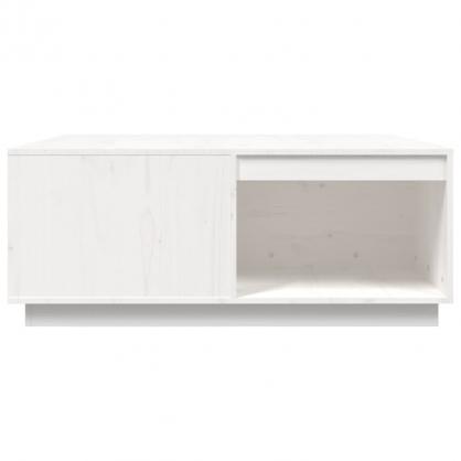 Sofabord 100x101x40,5 cm hvid massiv fyrretr , hemmetshjarta.dk