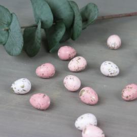 .Dekorative æg 24 st - rosa/Guld , hemmetshjarta.dk