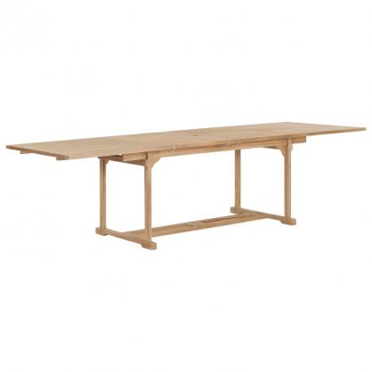 Spisebord til haven udtrkbart (180-280)x100x75 cm massiv teaktr , hemmetshjarta.dk