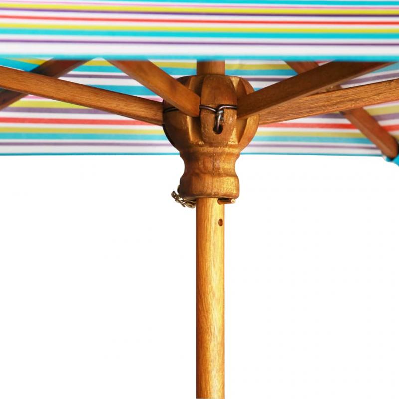 Picnicbord til brn med parasol 79x90x60 cm massivt akacietr , hemmetshjarta.dk