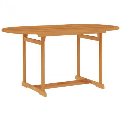 Spisebord til have 150x90x75 cm massiv teaktr , hemmetshjarta.dk