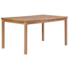 Spisebord til have 150x90x77 cm massiv teaktræ , hemmetshjarta.dk