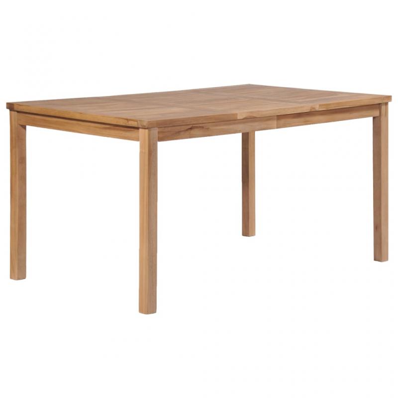 Spisebord til have 150x90x77 cm massiv teaktr , hemmetshjarta.dk