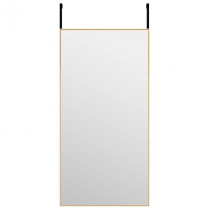 Sidespejl guld 40x80 cm glas og aluminium , hemmetshjarta.dk