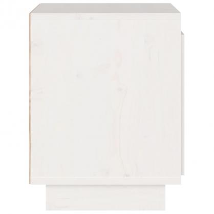 Sengebord 40x30x40 cm massiv fyrretr hvid , hemmetshjarta.dk