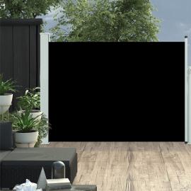 Udtrækkeligt sidemarkise til terrasse sort 100x500 cm , hemmetshjarta.dk