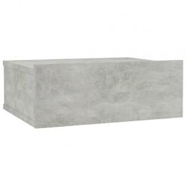 Sengebord svævende 30 x 30 x 15 cm betongrå , hemmetshjarta.dk