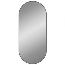 Vægspejl oval sort 100x45 cm , hemmetshjarta.dk