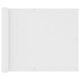 Balkonskærm hvid 75x300 cm oxford stof , hemmetshjarta.dk
