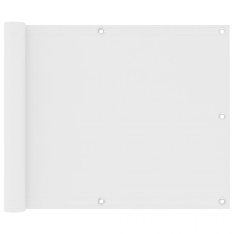 Balkonskrm hvid 75x300 cm oxford stof , hemmetshjarta.dk