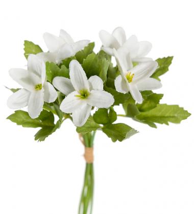 Kunstig .Hvid anemone 18 cm , hemmetshjarta.dk