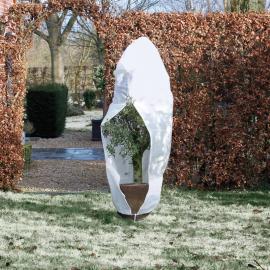 Have Frostbeskyttelse til planter fleece med lynlås 70 g/m² 1,5x1,5x2 cm , hemmetshjarta.dk