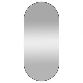 Vægspejl oval sort 40x90 cm , hemmetshjarta.dk