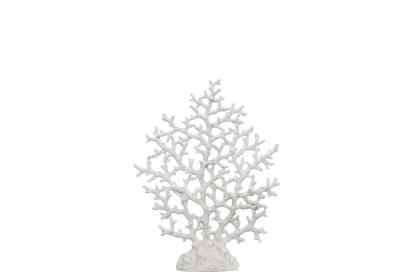 A Lot Dekoration - Dekoration Koral Slim White Poly 2x26x34cm , hemmetshjarta.dk