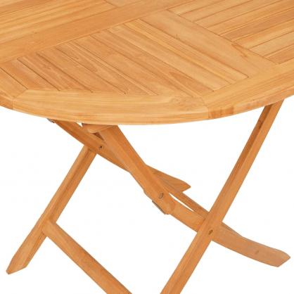 Sammenklappeligt spisebord til have 85x76 cm massiv teaktr , hemmetshjarta.dk
