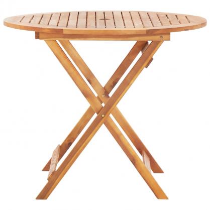 Sammenklappeligt spisebord til have  90x75 cm massivt akacietr , hemmetshjarta.dk