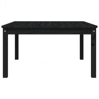 Spisebord til have 82,5x82,5x45 cm sort massiv fyrretr , hemmetshjarta.dk