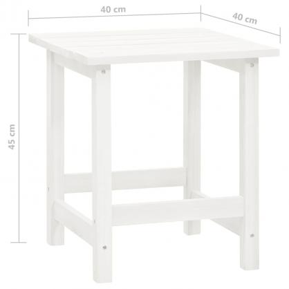 Stol med bord massiv gran hvid , hemmetshjarta.dk
