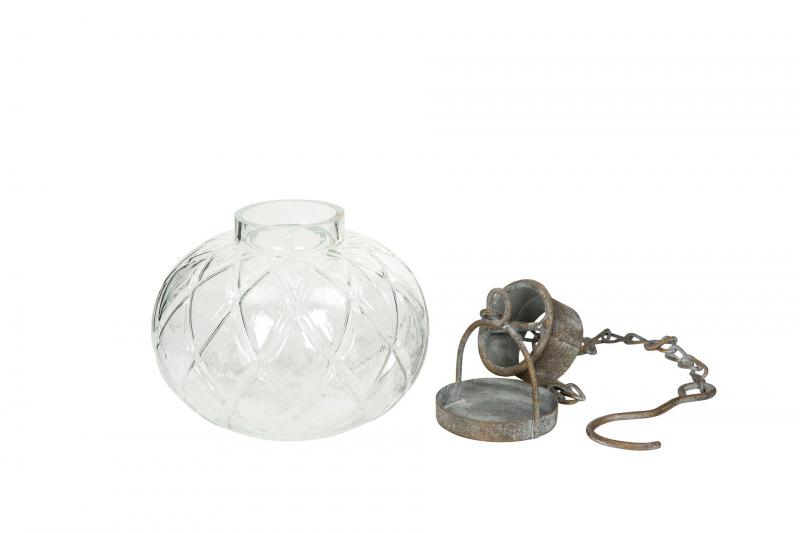 A Lot Dekoration - Lanterne Lyselygte Glas Luna Kde 12x11 50cm , hemmetshjarta.dk
