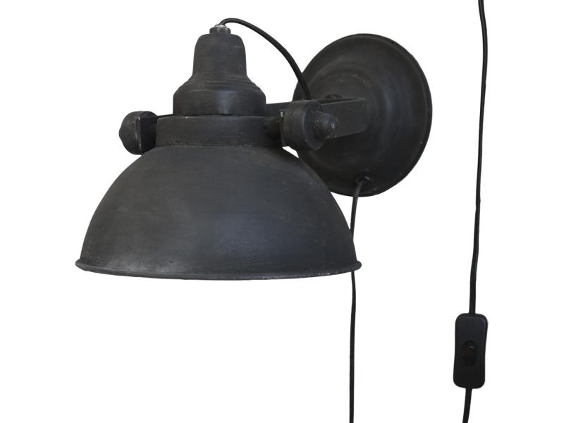 Chic Antique Factory Lampe til vg H18/L31/B21 cm antique sort , hemmetshjarta.dk