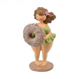 Badedame Patricia, m. donut, poly, H21 cm , hemmetshjarta.dk