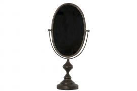 A Lot Dekoration - Bordspejl Oval Sort 32x17x66cm , hemmetshjarta.dk