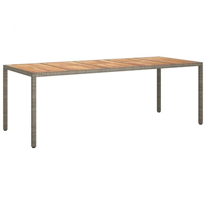 Spisebord til have 250x100x75 cm gr kunstrattan , hemmetshjarta.dk
