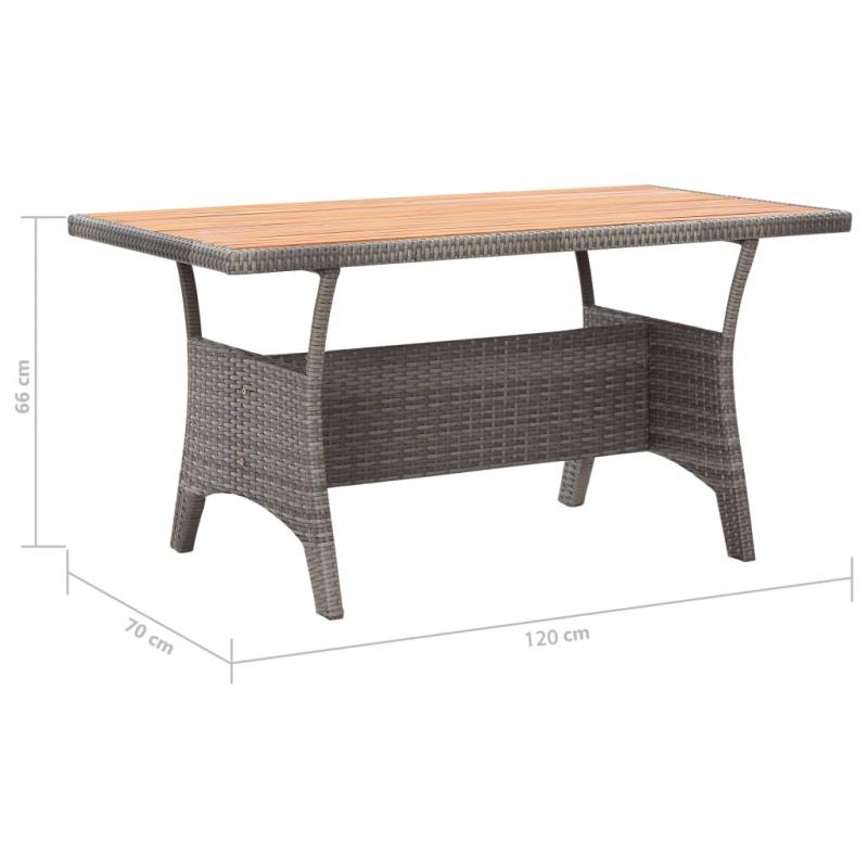 Spisebord til have 120x70x66 cm grt massivt akacietr , hemmetshjarta.dk