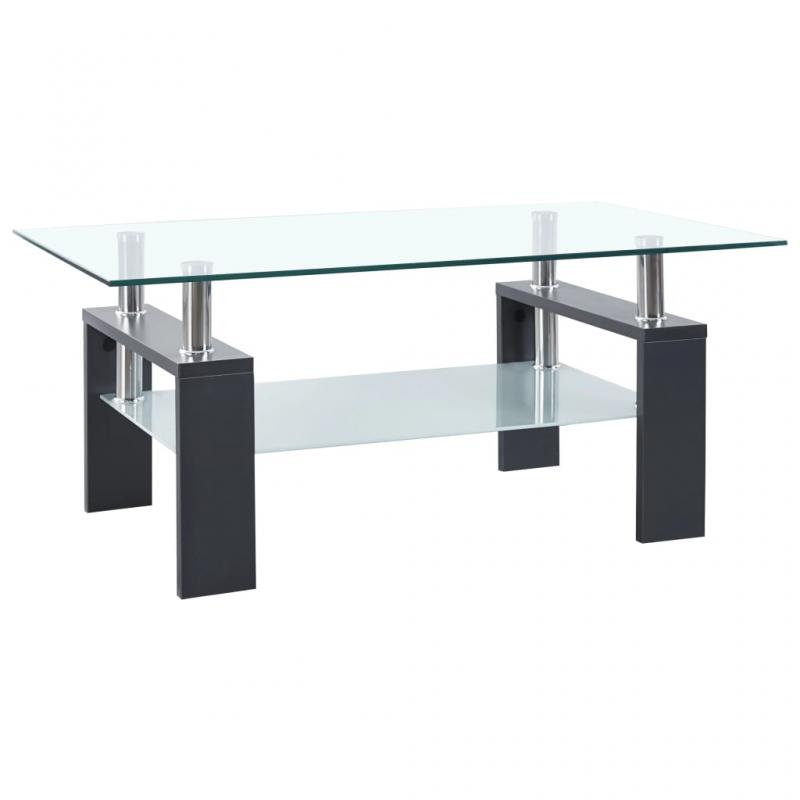 Sofabord 95x55x40 cm grt og gennemsigtigt hrdet glas , hemmetshjarta.dk
