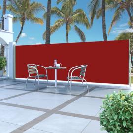 Udtrækkeligt sidemarkise til terrasse rød 160x500 cm , hemmetshjarta.dk