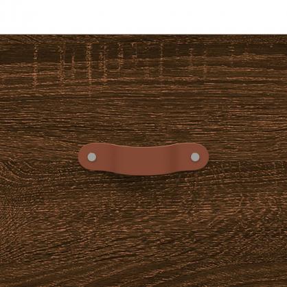 Vgskab brun eg 80x36,5x35 cm konstrueret tr , hemmetshjarta.dk