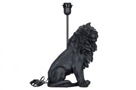 A Lot Dekoration - Bordlampe Løve Poly Sort 25x32 42cm , hemmetshjarta.dk