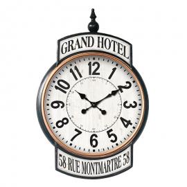 Vægur Hvid Grand Hotel 62x6x93 cm / 1xAA , hemmetshjarta.dk