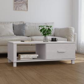 Sofabord 100x55x35 cm hvid massiv fyrretræ , hemmetshjarta.dk