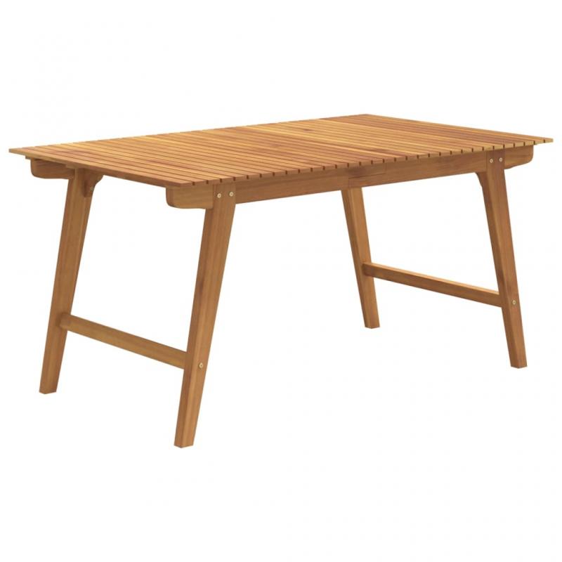 Spisebord til have 150x90x75 cm massivt akacietr , hemmetshjarta.dk