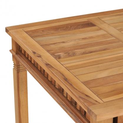 Spisebord til have 80x80x80 cm massiv teaktr , hemmetshjarta.dk
