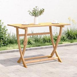 Sammenklappeligt spisebord til have 110x55x75 cm massivt akacietræ , hemmetshjarta.dk